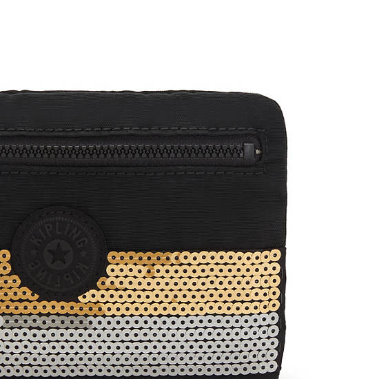 Kipling Rumi Slim Case Bags Black Retro Sequins | AU 2170SG